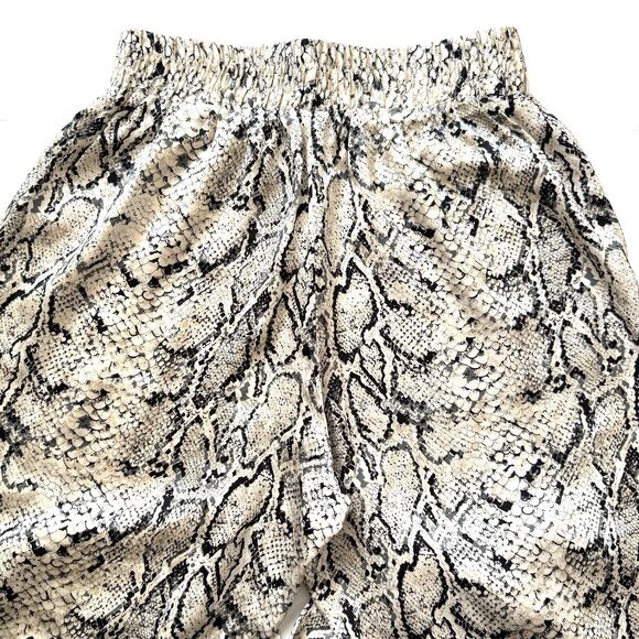 Reformation Women’s Samson 100% Silk Snakeskin Print High Waist Pants - Picture 12 of 12